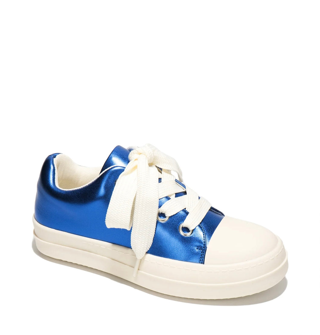 Genie - Blue Thick Lace Sneaker