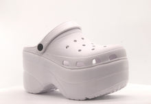 Load image into Gallery viewer, White Inspired Croc w/pins

