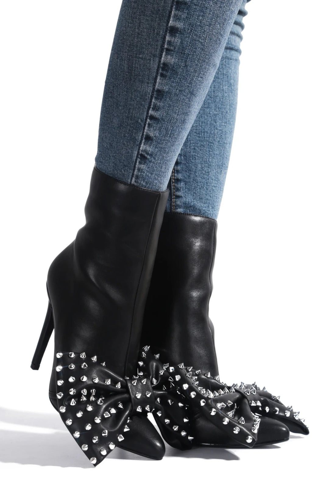 Spike - Black Bow Bootie