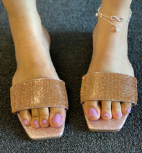 Load image into Gallery viewer, Sparkle - Rose Gold Flats
